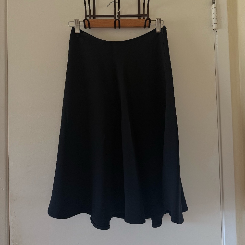 PRADA black midi skirt